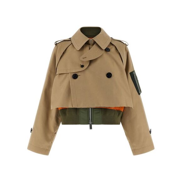 SACAI Jackets & Blazers - Sacai Women Double Layer Trench Coat
